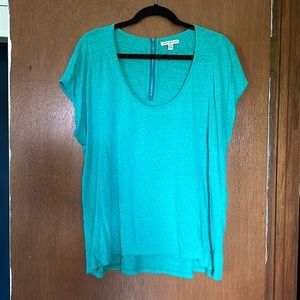 Teal American eagle top